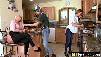 Passive MILF step-mom and step-aunt freeused by step-son