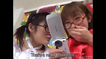 Subtitled Japanese cosplay virtual masturbation support