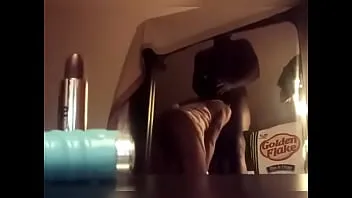 Fine ass slim nympo twerking and playing with her pussy