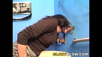 Katrina Rosebud sucks and deepthroats BBC at Gloryhole