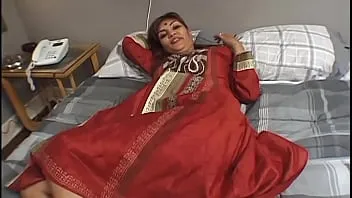 In her first audition the indian cutie fucks two foreigners for a really big sperm shower