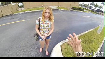 Blonde teen fucks for money