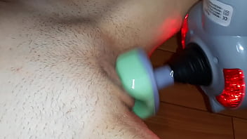 Trembling orgasm from massager